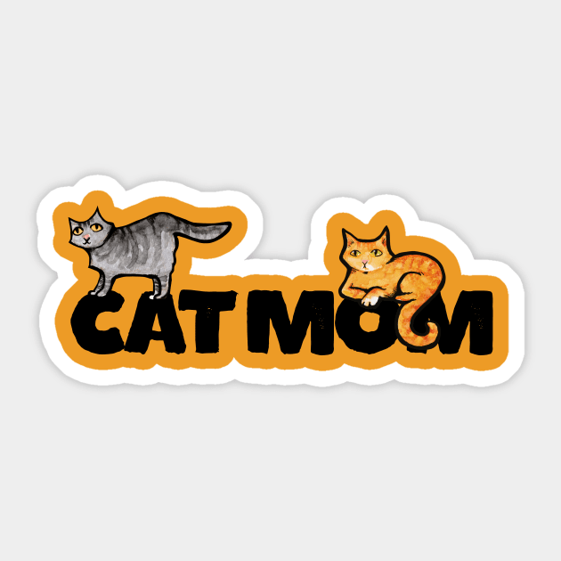 Cat Mom Sticker by bubbsnugg